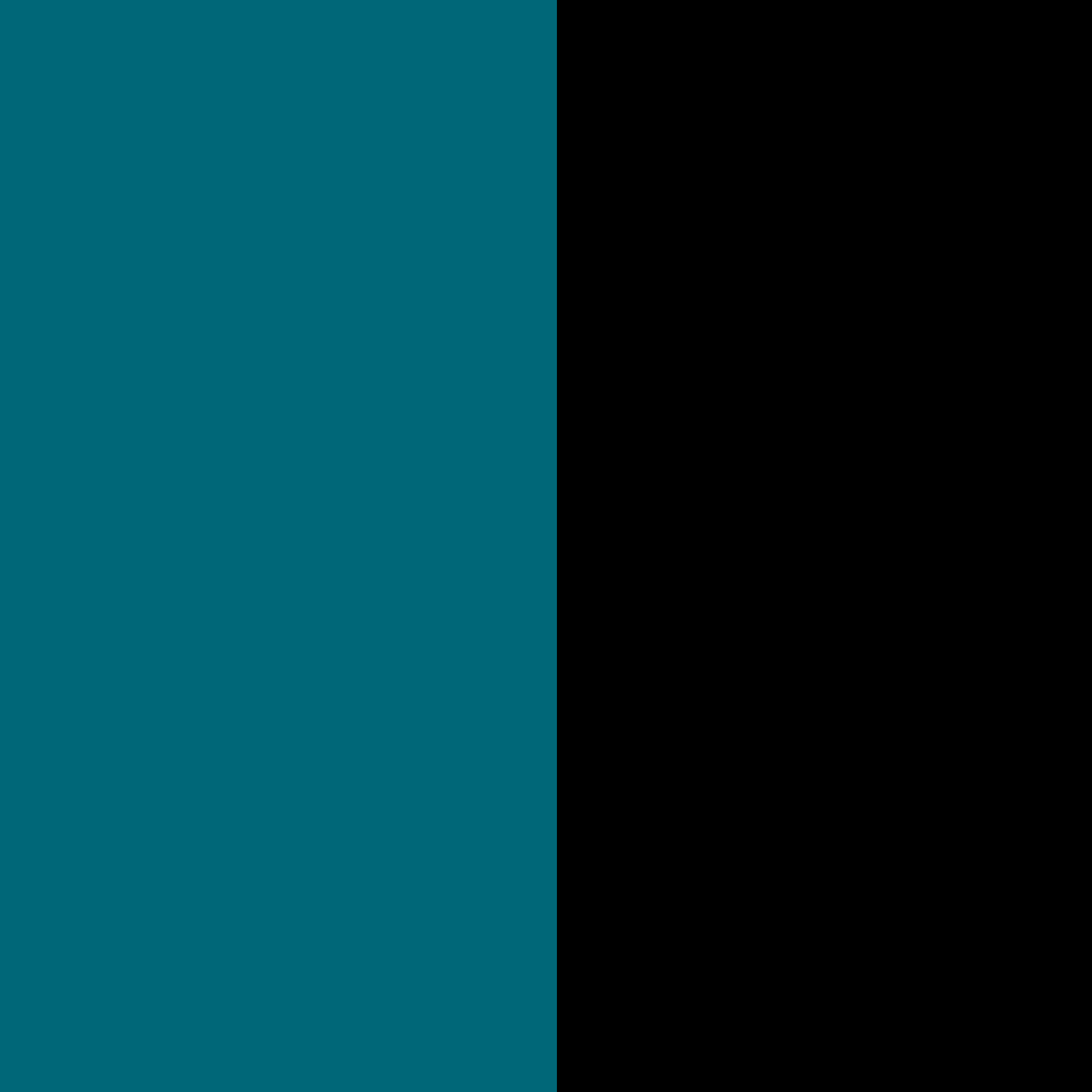 Teal and Black