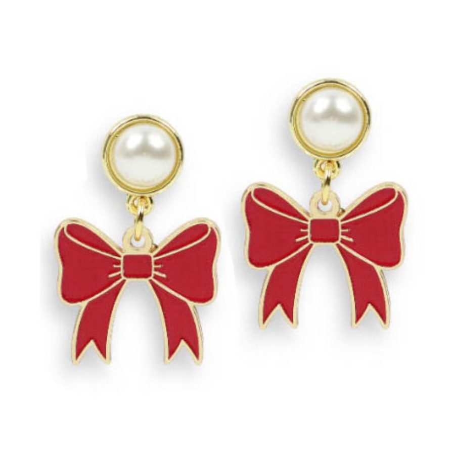 The Meredith Earring - Red