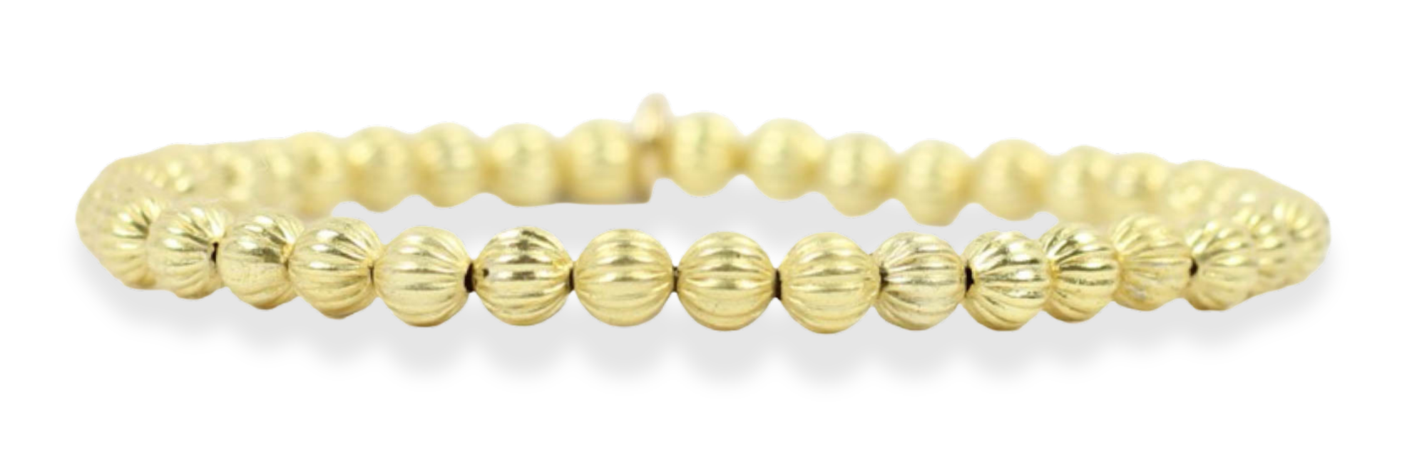 Stacker Stretch Bracelet - Gold Textured