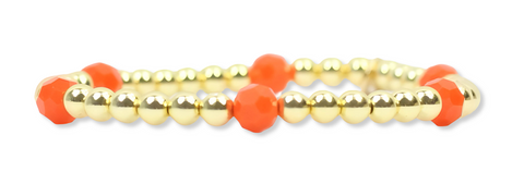 Lexi Stretch Bracelet - Gator Orange