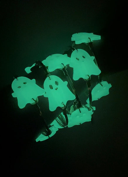 Glow in the Dark Ghost Bangle Bracelet