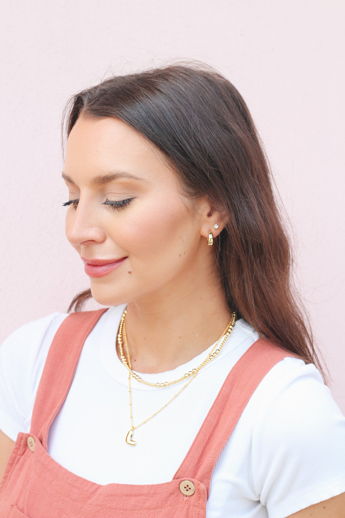 Bubble Initial Necklace