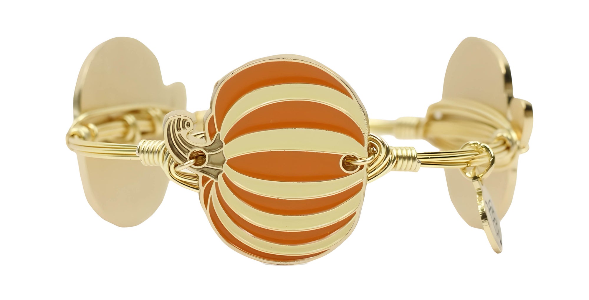The Striped Pumpkin Bangle Bracelet - Orange