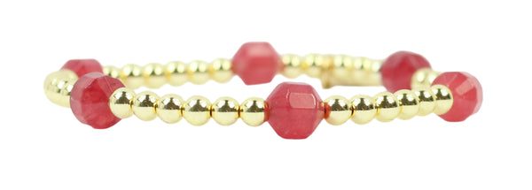 Lexi Stacker Bracelet - Cranberry