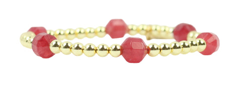 Lexi Stacker Bracelet - Cranberry