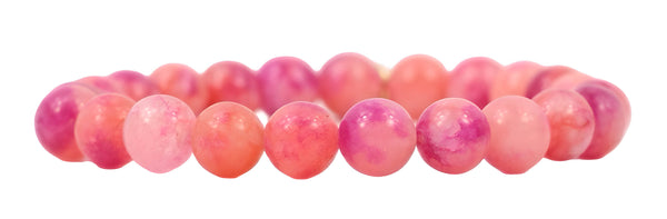 Stacker Stretch Bracelet - Pink Tie Dye