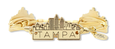 The Tampa Skyline Bangle Bracelet