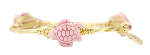 The Pink Turtle Bangle Bracelet