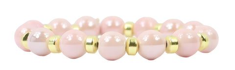 Shelby Stretch Bracelet - Pink Frost