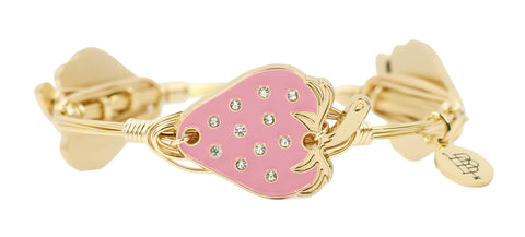 The Berry Sweet Bangle Bracelet - Pink