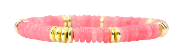 Annie Stretch Bracelet - Strawberry Slice
