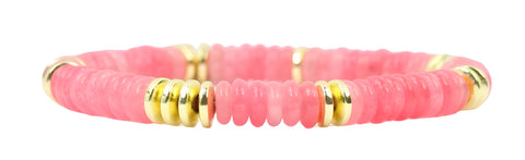 Annie Stretch Bracelet - Strawberry Slice