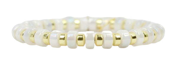 Gigi Stretch Bracelet - Frost Disc