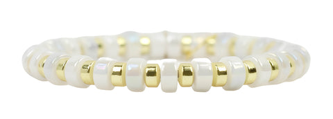 Gigi Stretch Bracelet - Frost Disc