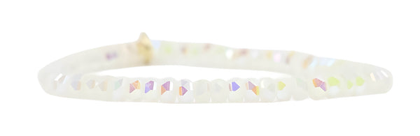 Stacker Stretch Bracelet - Micro White