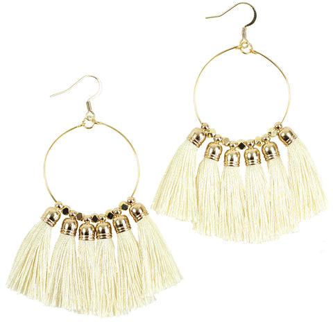 The Tahiti Earring - Cream
