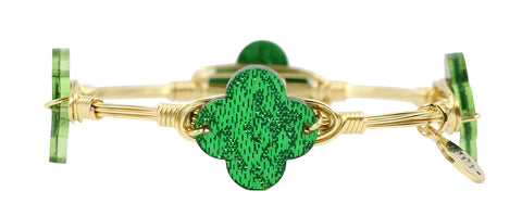 The Clover Bangle Bracelet - Shimmer