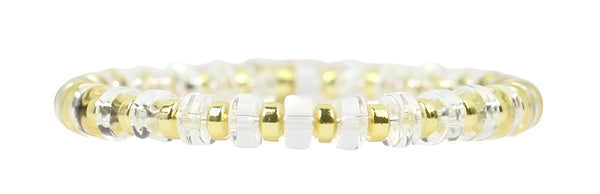 Mini Annie Stretch Bracelet - Clear