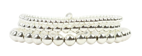 The Carley Stretchy Stack - Silver