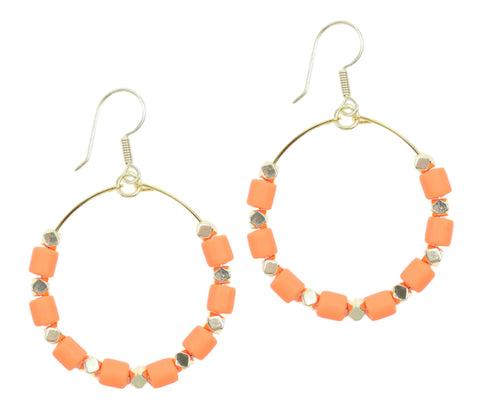 The Chloe Earring - Neon Orange