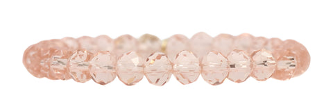 Stacker Stretch Bracelet - Clear Coral