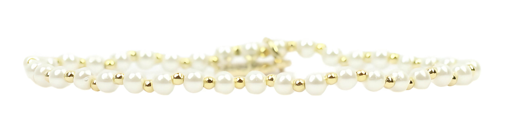 Stacker Stretch Bracelet - Micro Pearl
