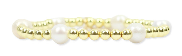 Lexi Stretch Bracelet - Pearl