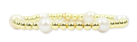 Lexi Stretch Bracelet - Pearl