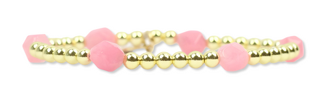 Lexi Stretch Bracelet - Strawberry Pink