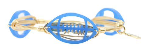 The Acrylic Football Bangle Bracelet - Blue