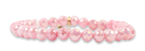 Stacker Stretch Bracelet - Pink Petal