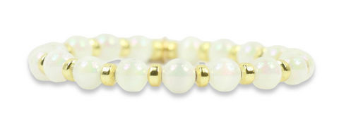 Mini Annie Stretch Bracelet - Opal Aurora