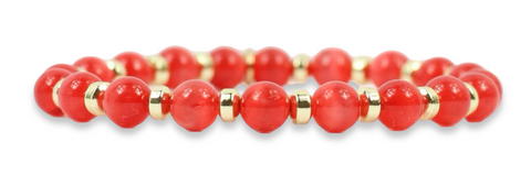 Mini Annie Stretch Bracelet - Firecracker