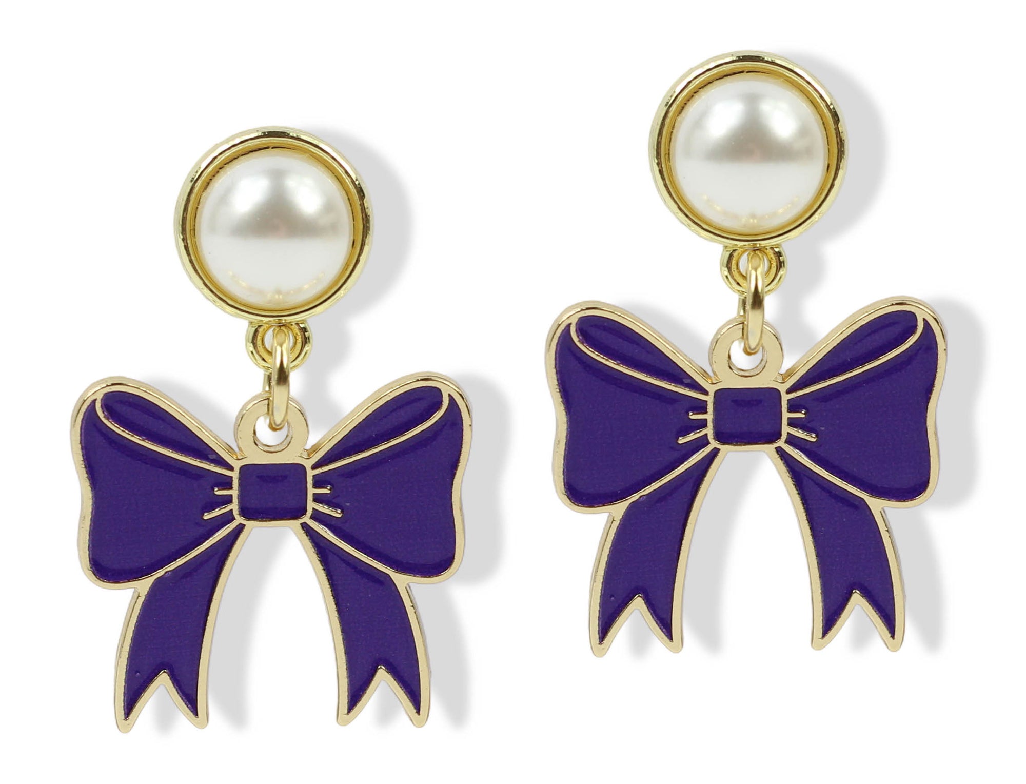 The Meredith Earring - Purple