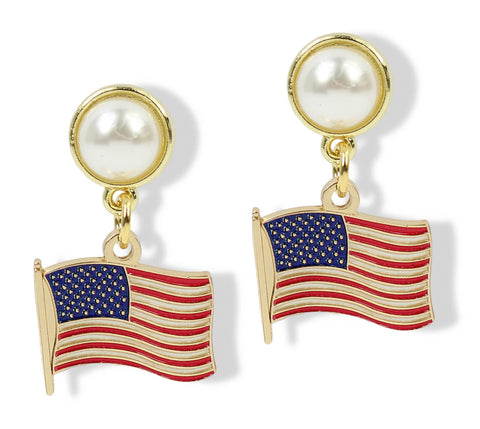 The American Flag Earring