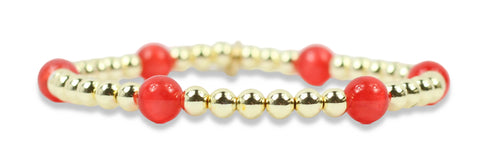 Lexi Stretch Bracelet - Firecracker