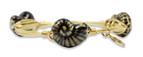 Nautilus Bangle Bracelet - Navy