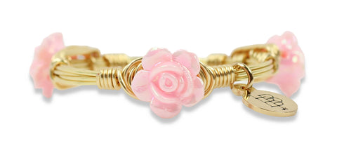 Kids' Pink Rose Bangle