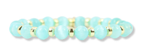 Mini Annie Stretch Bracelet - Aruba Breeze