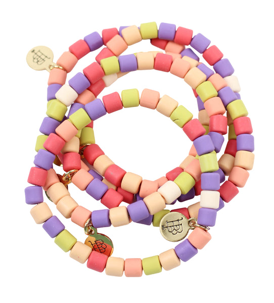 Stacker Stretch Bracelet - Tutti Frutti Vinyl