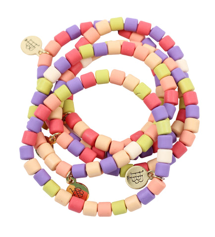 Stacker Stretch Bracelet - Tutti Frutti Vinyl