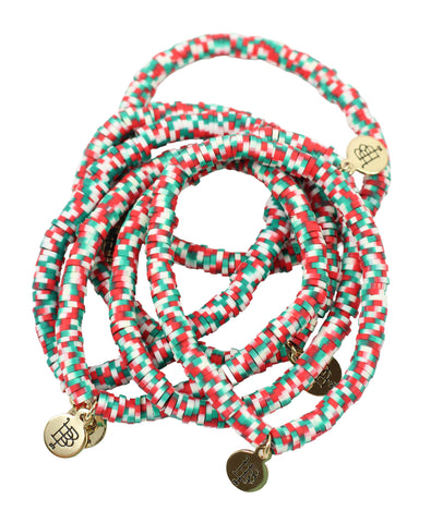 Stacker Stretch Bracelet - Christmas Mix Vinyl