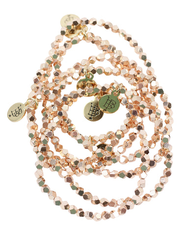 Stacker Stretch Bracelet - mini rose gold