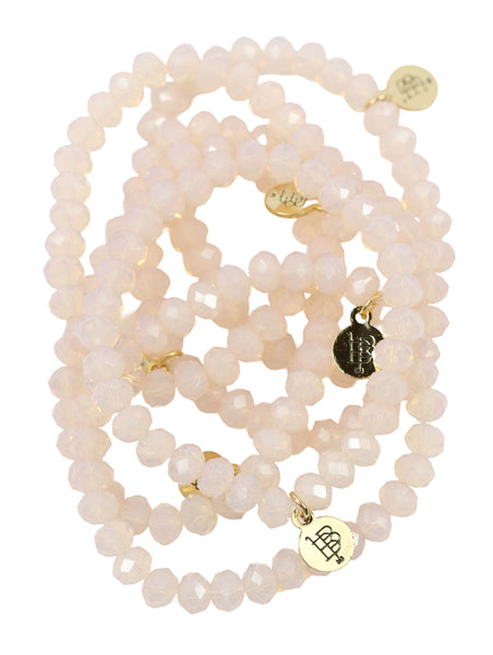 Stacker Stretch Bracelet - Blush Opal
