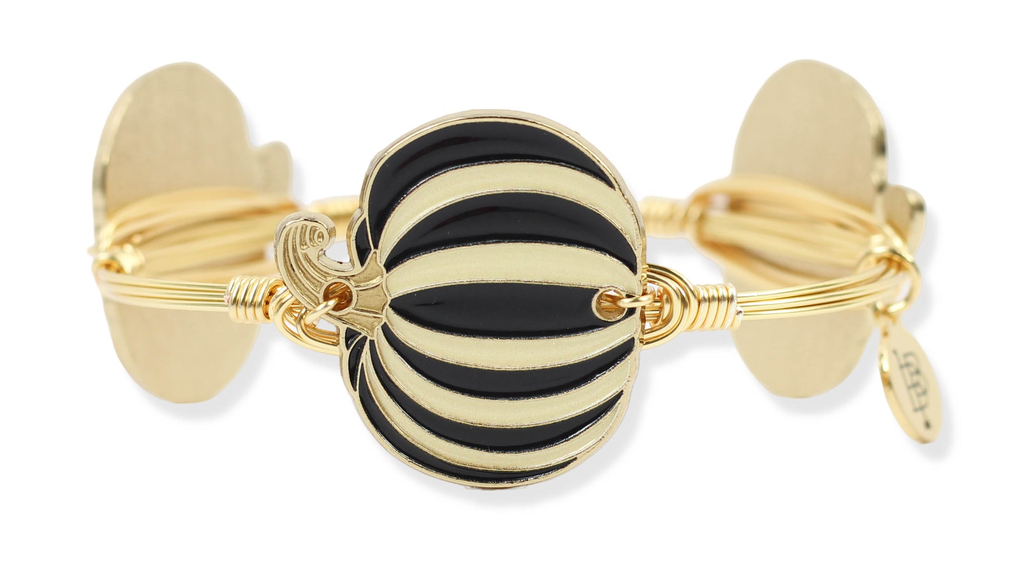 The Striped Pumpkin Bangle Bracelet - Black