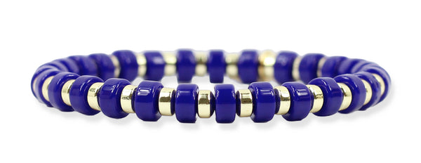 Gigi Stretch Bracelet - Royal Disc