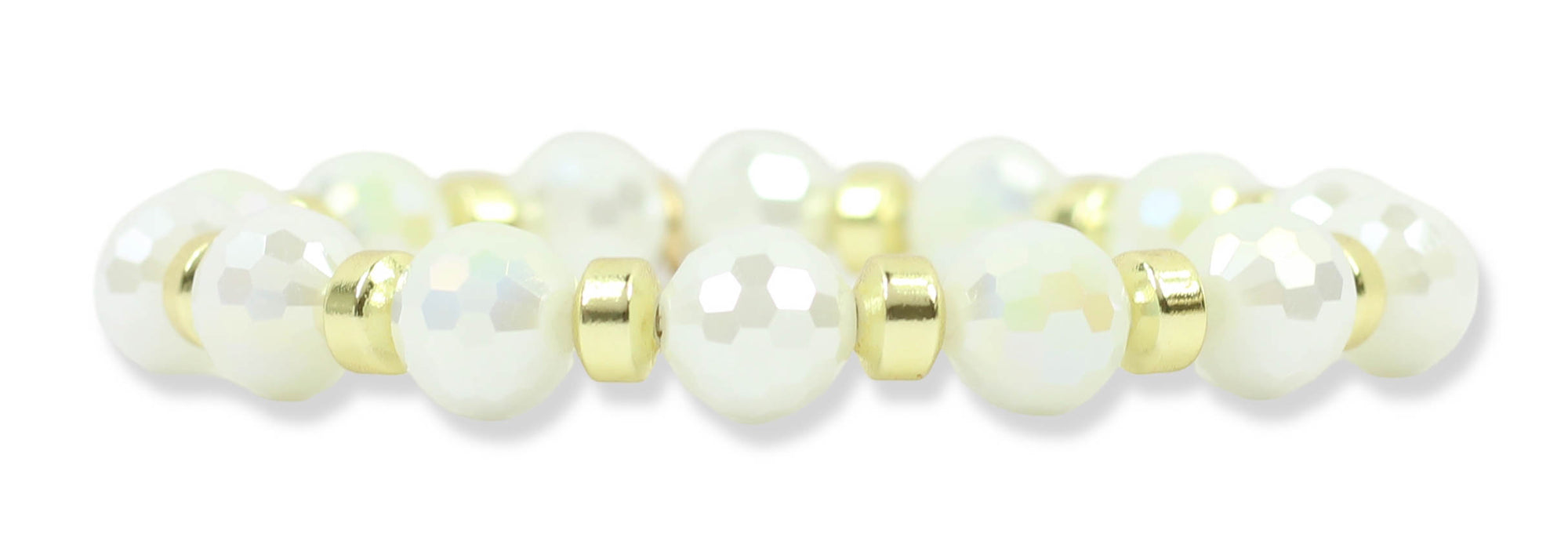Shelby Stretch Bracelet - White Sparkle
