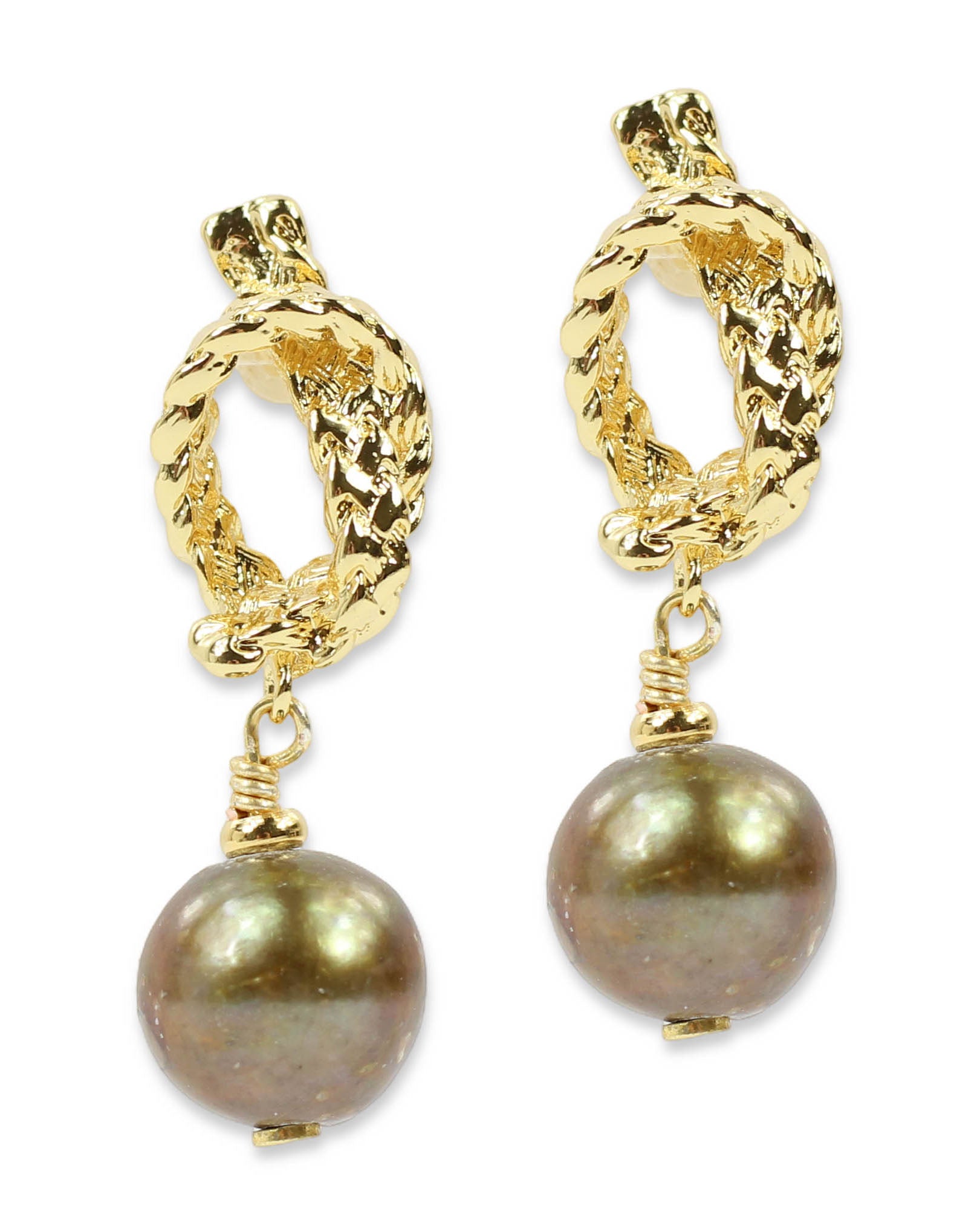 The Serendipity Earring - Olive