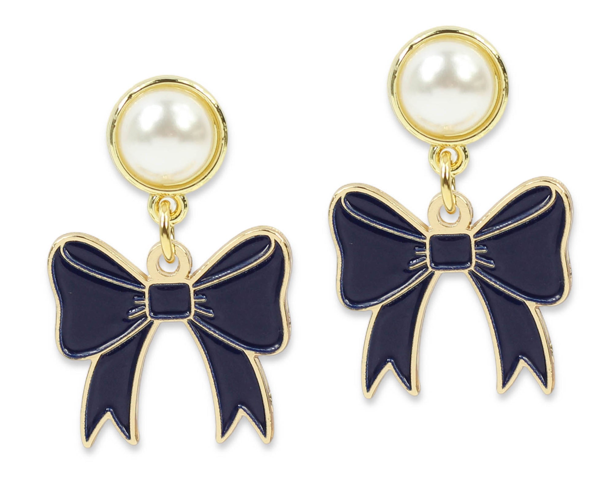 The Meredith Earring - Navy