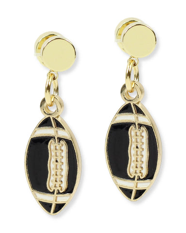 The Football Earring - Black